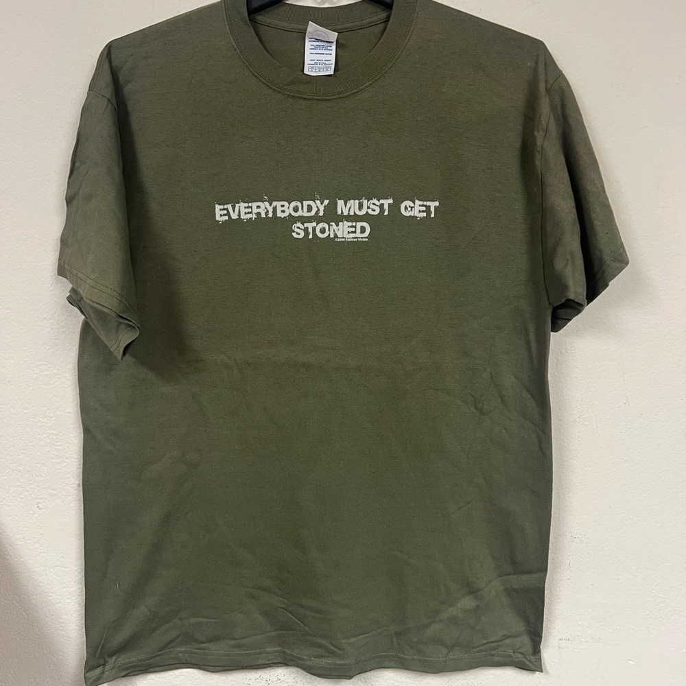 EVERYBODY MUST GET STONED T-Shirt, Vintage 2005 Shirt By Fashion Victim  - New